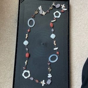 Long Premier Designs pink necklace